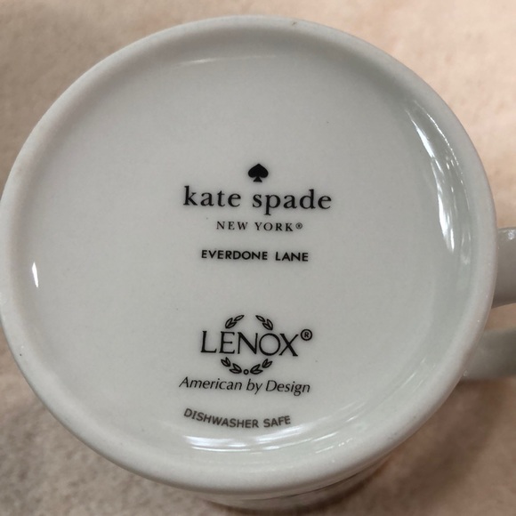 Kate Spade ♠️ Everdone Lane 12 oz Doodle Mug - Picture 3 of 8